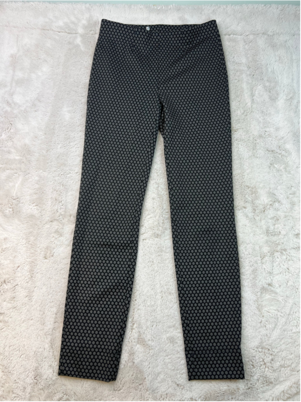 Raffaello Rossi Penny Stretch Tech Ankle Pants Size EU 36 US 6 Womens Black Grey